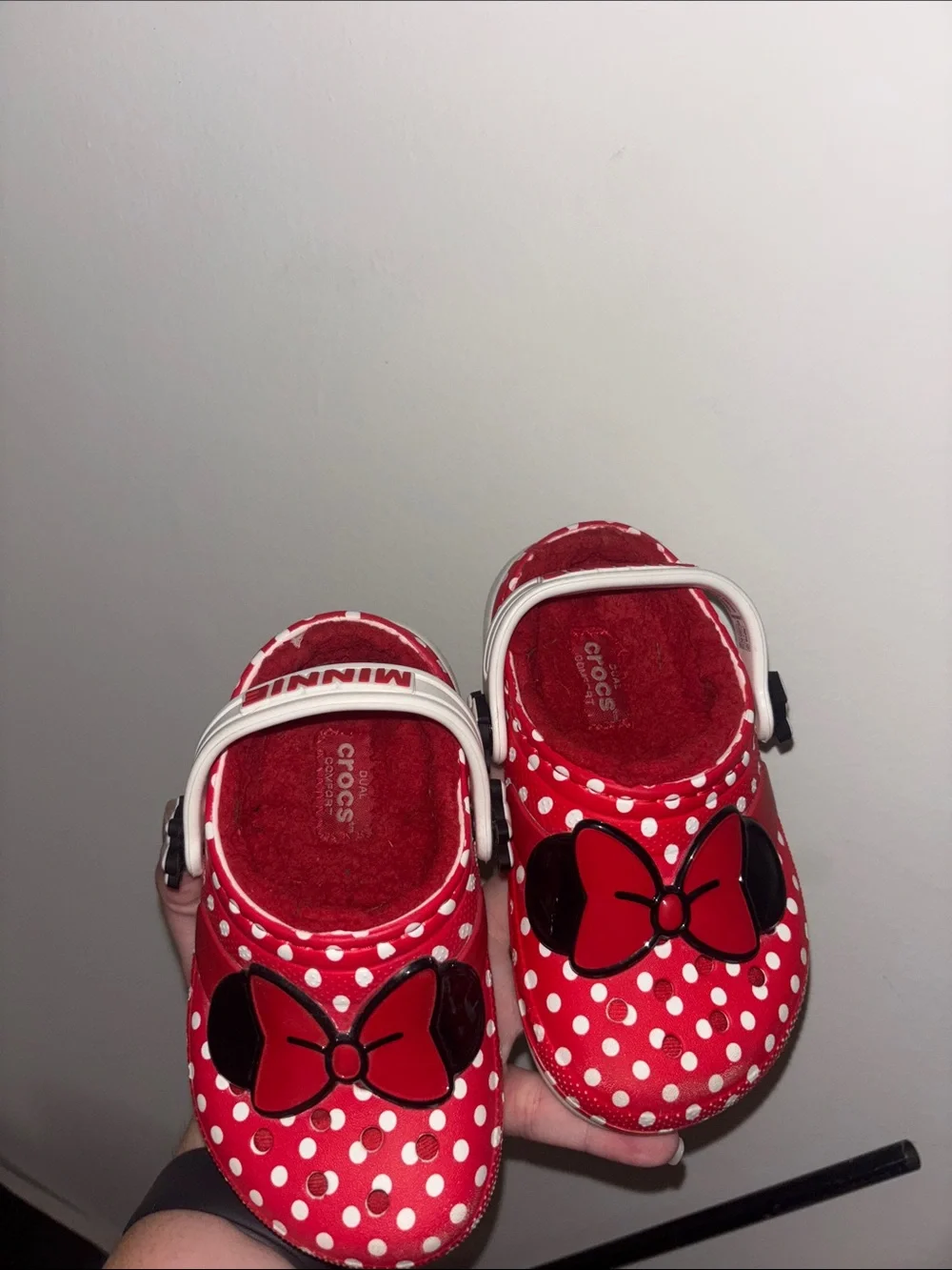 Minnie Mouse Fur Lined Crocs